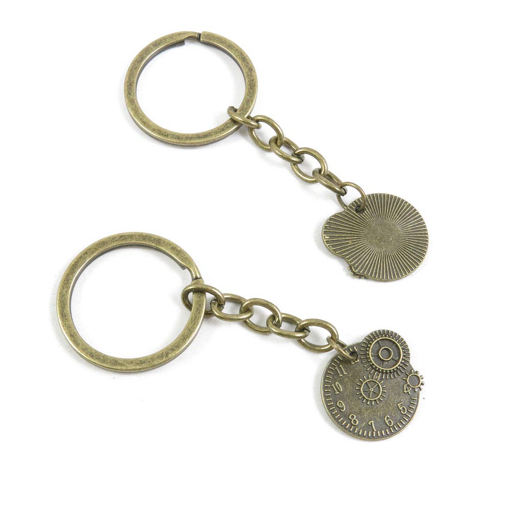 100 Items Keychain Keyring Key Tags Chains Rings Jewelry Bag