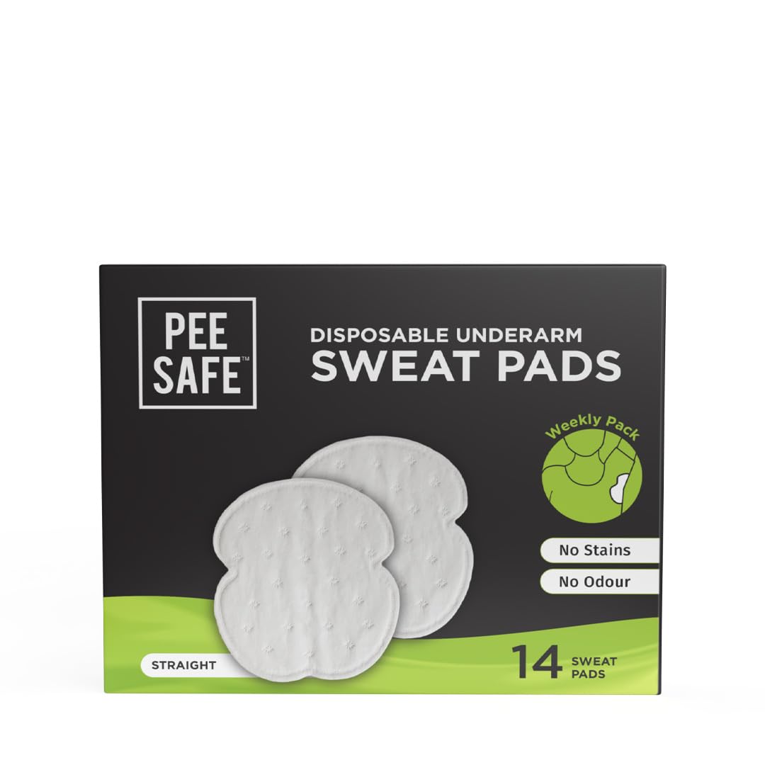 PEESAFE Almohadillas Antitranspirantes Axilas (14 piezas) | Absorben sudor y olores | Para mujeres y hombres