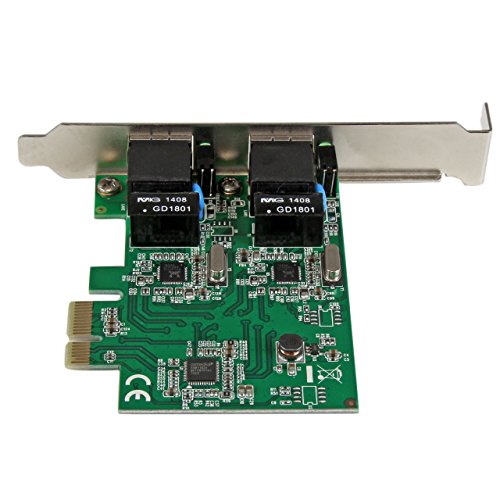 Image of StarTech.com Dual Port PCIe Network Card - Low Profile - RJ45 Port - Realtek RTL8111H Chipset - Ethernet Network Card - Dual Port Gigabit NIC (ST1000SPEXD4) | RJ45 Port, Realtek RTL8111H Chipset, Low Profile, Ethernet Network Card