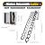Bokknppo 12 Steps Attic Ladder Wall Mounted Pull Down Loft Steps Folding Stairs Al-Mg Alloy Telescopic Loft Ladder with Armrests for Basements Home, 10.17ft Height (Black)