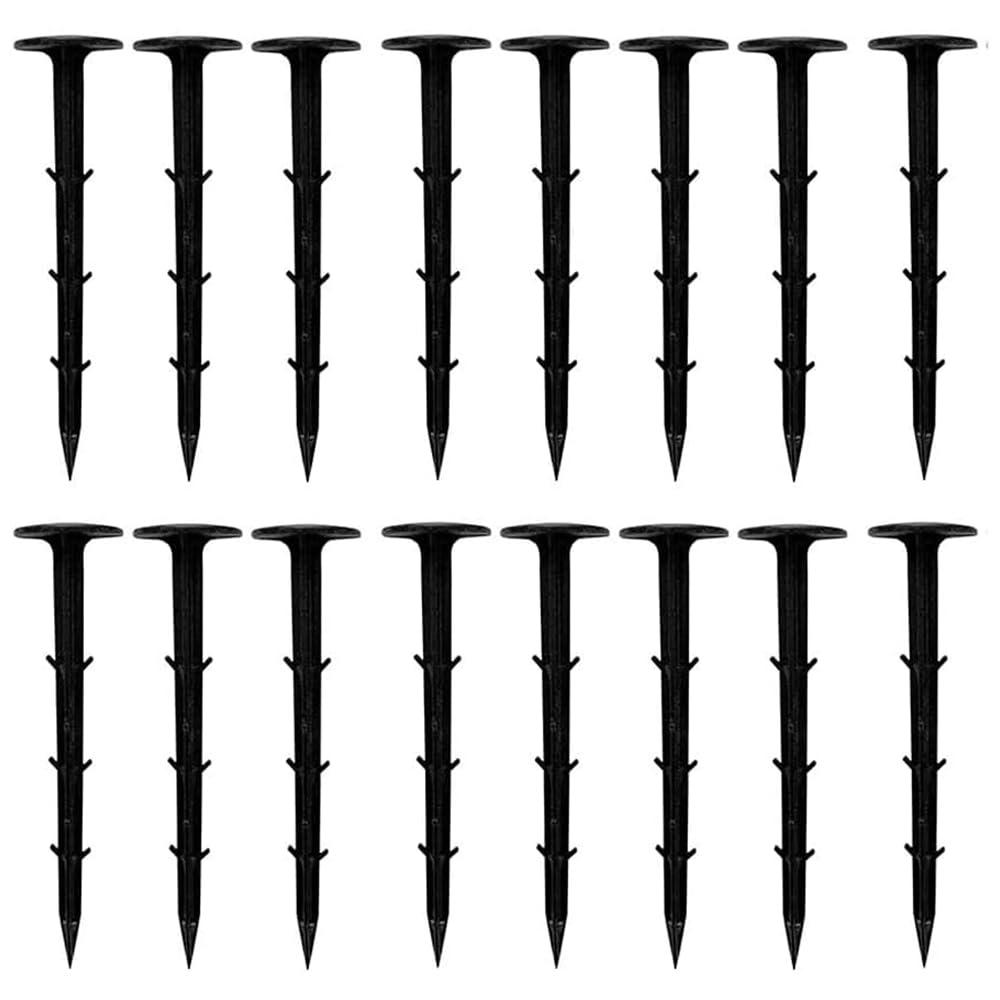 POEASYD Fabric Securing Garden Pegs 100PCS - 4.3in Anti Pull Landscape Fabric and Garden Stakes for Landscape Edges, Fixed Fences, Lawns, Tarpaulins, Etc.