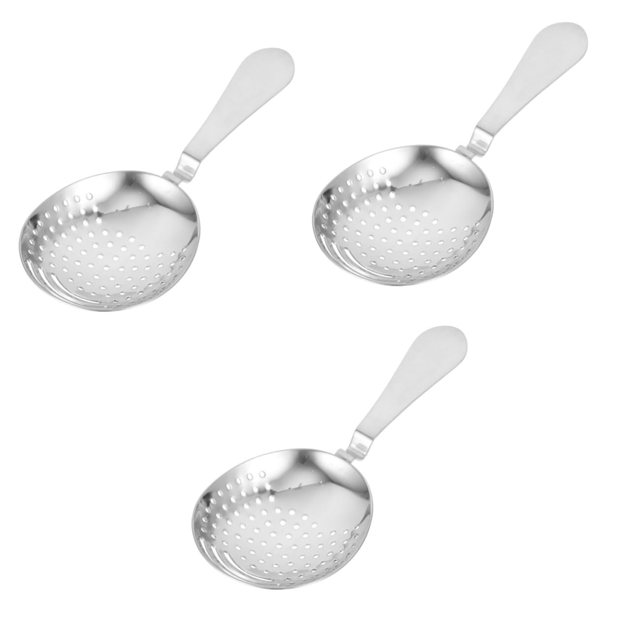 GLEAVI 3 Piezas Colador de Cócteles Inoxidable de Hielo Profesional Bebidas Herramienta de Bar Portátil Mezclador de Cócteles y Separación de Hielo