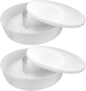 AukBeeFun 2 Pcs Rapid Round Bee Feeder