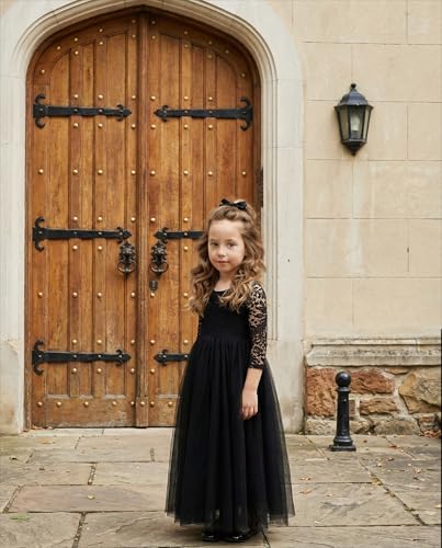 Image of 2Bunnies Girl Peony Lace Back A-Line Straight Tutu Tulle Party Flower Girl Dress