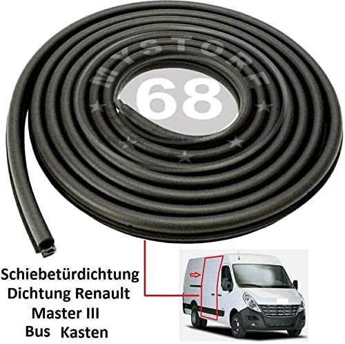 Joint de porte coulissante compatible avec Ren ault Master III - Joint en caoutchouc pour porte coulissante - Joint de bus 769234730