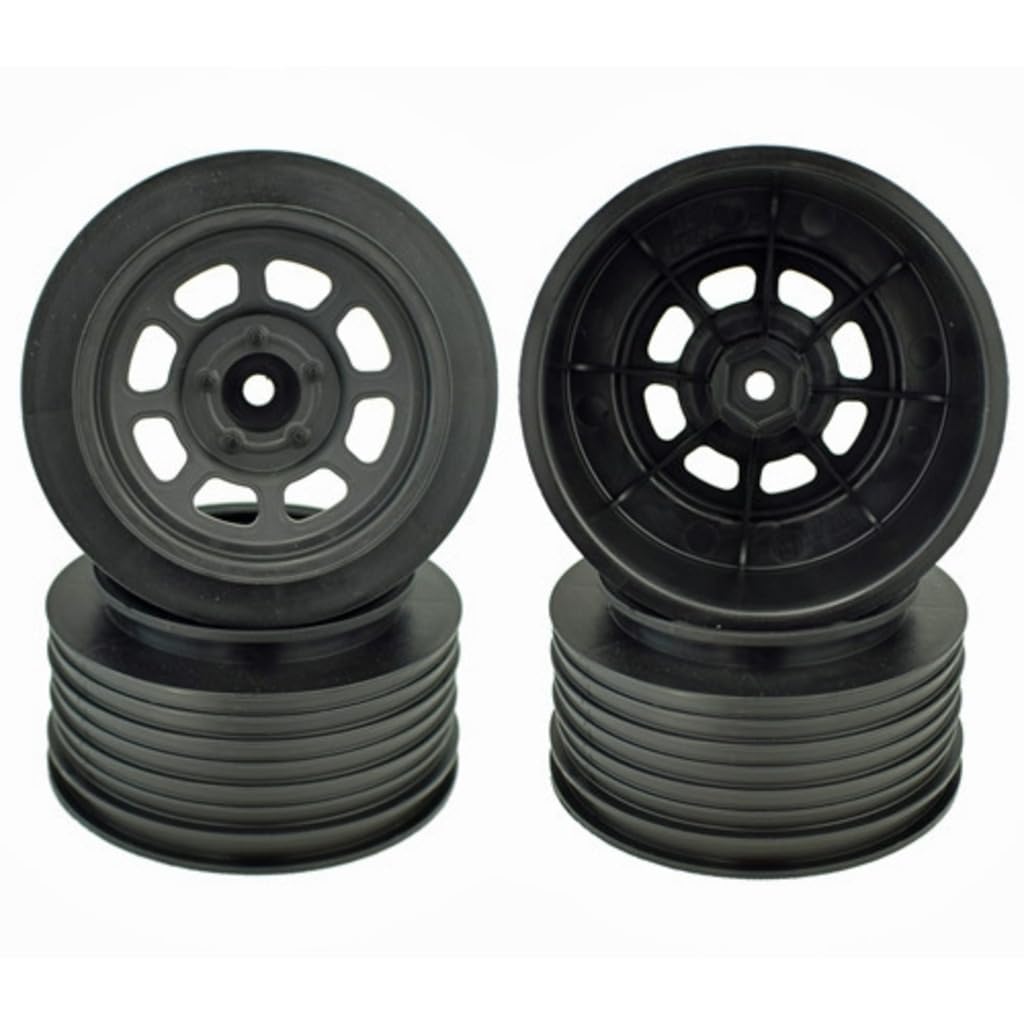 Speedway Short Course Wheels (Black) (2) (21.5mm Backspace) (Slash Rear) w/12mm Hex