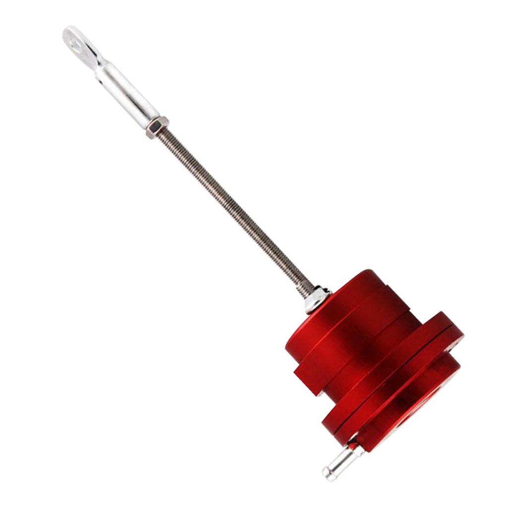 Turbo verstellbarer Wastegate-Stellantrieb Universal mit 6 x Feder & 4 x Stange rot