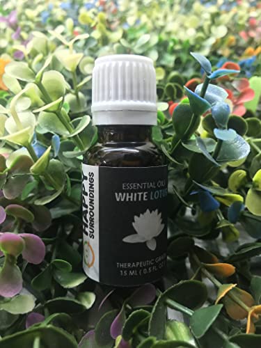 White Lotus Essential Oils ~ Pure Natural Aromatherapy Massage Oil - Therapeutic Grade - 100% Natural Incense - Pure Essential Oil (50 ml)