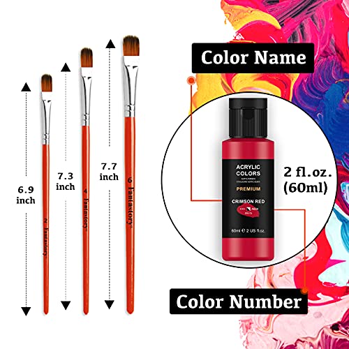 Fantastory-Acrylic-Paint-Set-24-Colors-2-oz-60ml-Each-Non-Toxic-Non-Fading-Waterproof-Acrylic-Paint-Kit-for-Artwork-DIY-Projects-on-Canvas-Wood-Glass-Clay-Fabric-Ceramic-Paper-Canvas