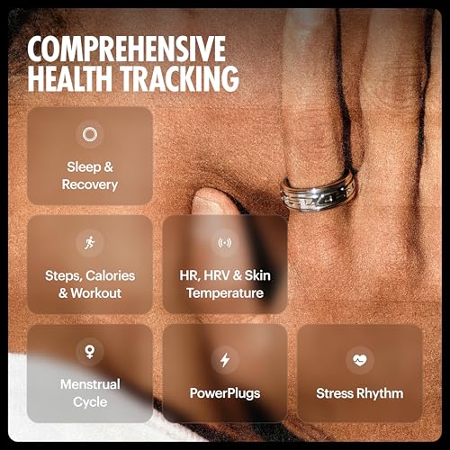 Image of ULTRAHUMAN Diesel Ring I Fashion of The Future | Industrial Design Meets Performance I Size First | Smart Ring Activity Tracker for Men & Women | Actionable Health Insights | (Cryo, 6)