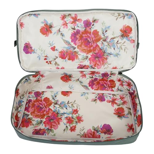 Jessica Simpson Countryside Ensemble 3 pièces (21", fourre-tout et week-end) grande valise à bagages extensible à 8 roulettes, vert chinois – Image 7