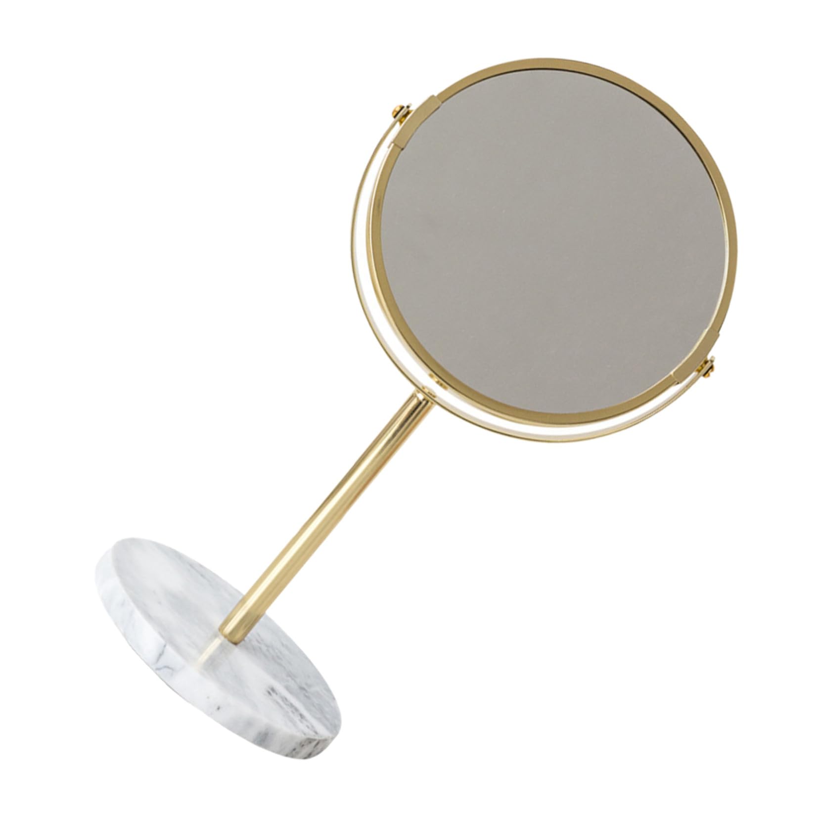 Miroir de maquillage rotatif en marbre doré VICASKY pour coiffeuse