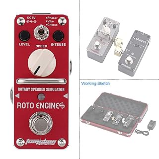LAOJIA moteur Roto sont-3 Rotary Speaker Simulator Mini guitare électrique simple pédale d’effet avec True Bypass,ARE-3 - Les Beatles, Paul McCartney, John Lennon, RIngo Starr, George Harrison LAOJIA moteur Roto sont-3 Rotary Speaker Simulator Mini guitare électrique simple pédale d'effet avec True Bypass,ARE-3 – Image 5