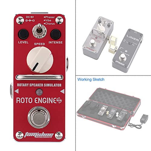 LAOJIA moteur Roto sont-3 Rotary Speaker Simulator Mini guitare électrique simple pédale d’effet avec True Bypass,ARE-3 - Les Beatles, Paul McCartney, John Lennon, RIngo Starr, George Harrison LAOJIA moteur Roto sont-3 Rotary Speaker Simulator Mini guitare électrique simple pédale d'effet avec True Bypass,ARE-3 – Image 6