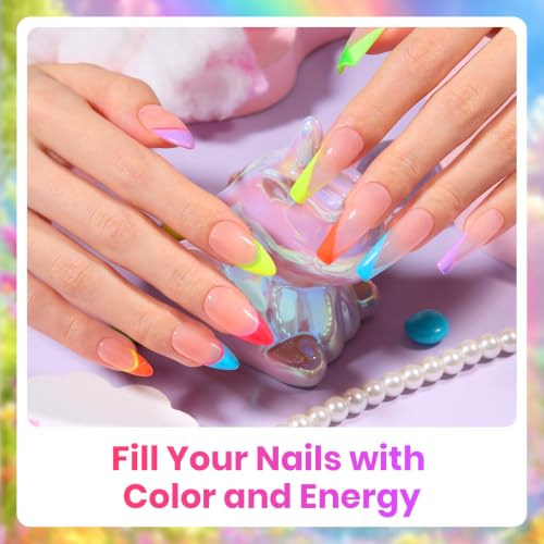 Image of Beetles Neon Gel Nail Polish, Rainbow Kingdom, 6 Colors Gel Nail Polish Set