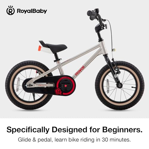 Image of RoyalBaby EZ-Pro Kids Bike, Lightweight Aluminum 2-in-1 Balance to Pedal Bike with One-Key Switch, 14 16 18 20 Inch for Age 3-10 Years