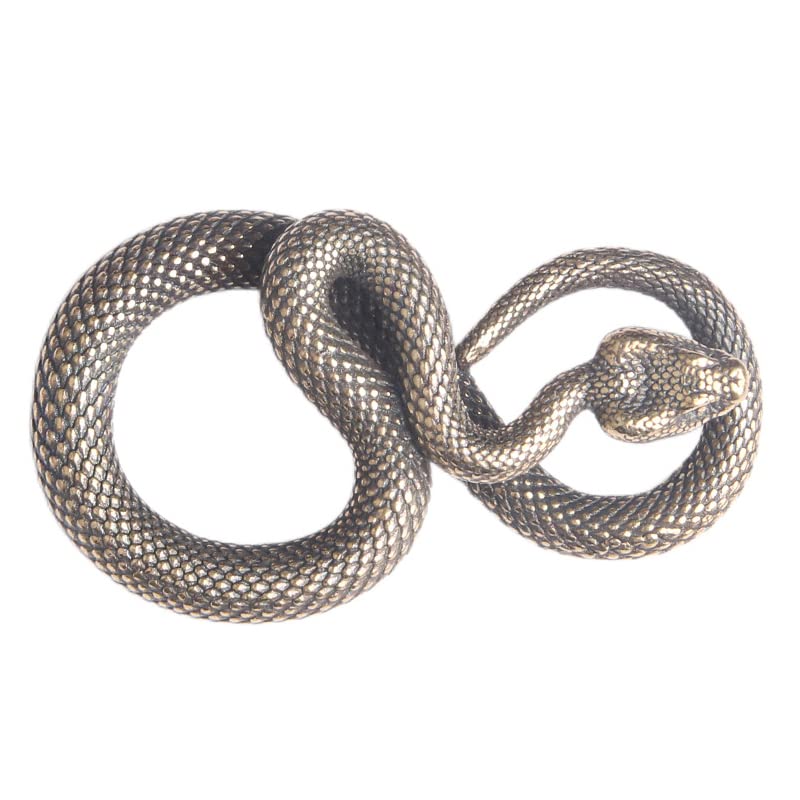 Vintage Copper Snake Ornament Decorations Tea Pet Antique Animal Boa Figurines Miniatures Home Decor Accessories for Living Room