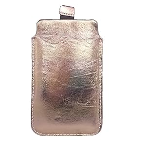 handy-point Genuine Leather Handmade Leather Case for HTC One (M8), LG Nexus 5, Samsung Galaxy S5, S5 Neo, S6, S6 Edge, S7, Sony Xperia Z1, Sony Xperia Z2, Z3, iPhone 7, iPhone 8, Gold