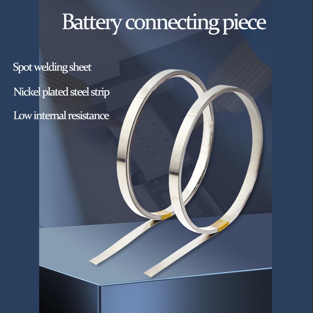 2 Pezzi Di Strisce Di Nichel Puro, Strisce Di Nichel Spesse per Pacchi Batteria ad Alta Capacità 0,1 X 6 Mm X 10 M