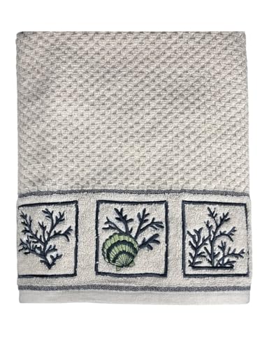 Image of SENSES by Riba Cotton Towel Set 550 GSM - Design 5, 2 Pcs| 1 Bath + 1 Hand Towels Combo | Super Soft, Absorbent, Lightweight, Antimicrobial, Low Linting