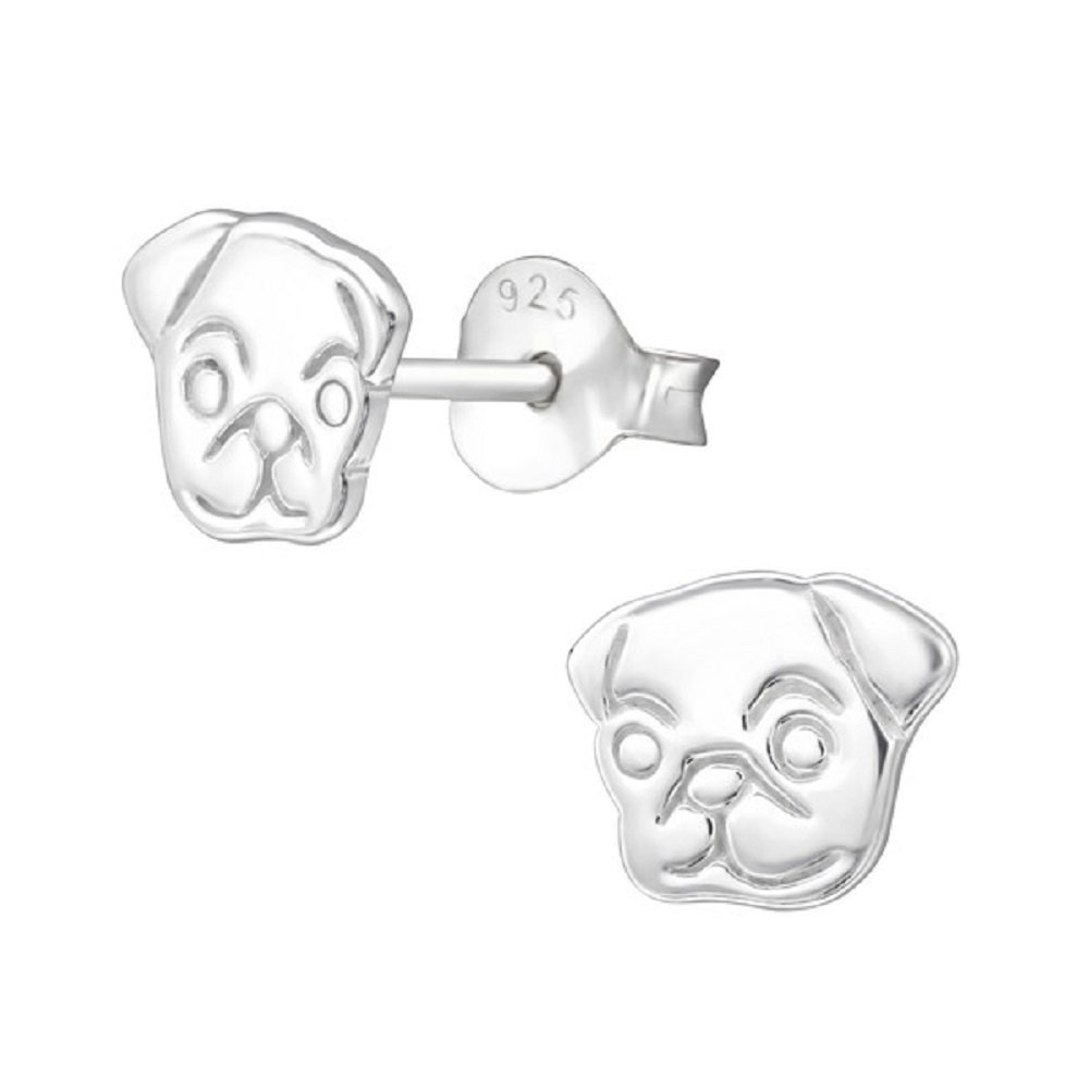 Laimons Mädchen Ohrstecker Nilpferd – Sterling Silber 925, Emailliert, Mit Silikonverschluss