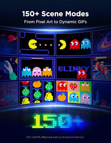 Image of Govee x PAC-MAN Gaming Pixel Light, LED Panel with Real-time Info Display