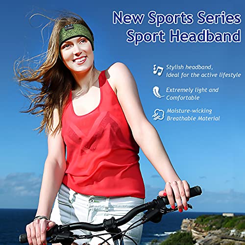 Image of LC-dolida Sleep Headphones Bluetooth Headband Sleeping Wireless Headband Headphones with Thin HD Stereo Speakers Perfect for Side Sleepers, Sport, Yoga, Travel