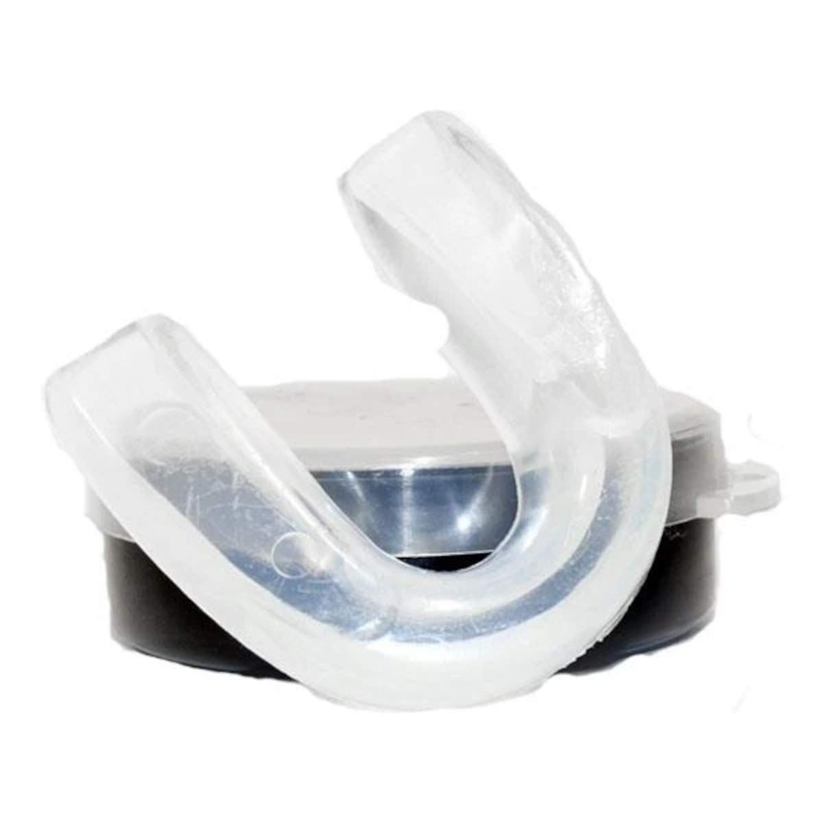 VIP Vital Impact Protection Core Mouth Guard Gum Shield With Case Boxing MMA Rugby Muay Thai Hockey Judo Karate Martial Arts & All Contact Sports, Clear, Adults