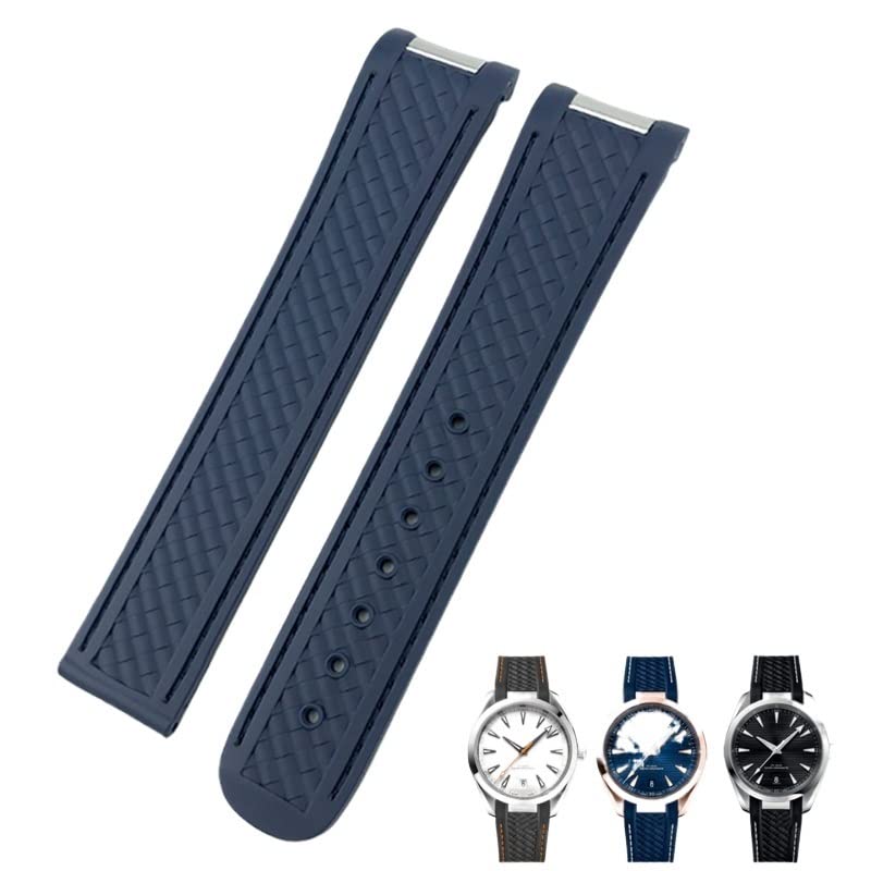 Bracelet caoutchouc 20mm incurvé pour remédier au jeu de votre montre