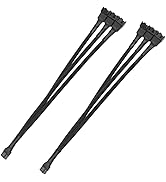 upHere gaming PWM 4 Pin Cable Répartiteur de Ventilateur d'Ordinateur Fan Splitter Câble Converti...