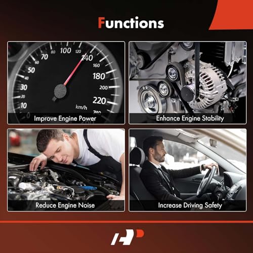 Image of A-Premium 69.01 Inch Engine Serpentine Drive Belt Compatible with Honda & Acura Cars - CR-V CRV 2007-2009, TSX 2004-2008 - 2.4L, Gas Only, Replace 38920RBBE03, 38920RBBE02