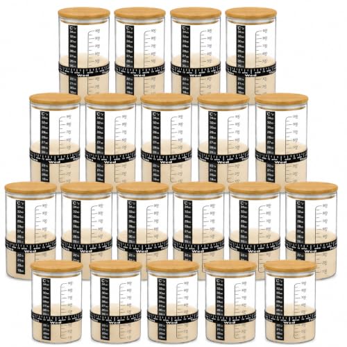 BRIRILINE Pro Sourdough Bread Starter Kit - 34 oz sourdough jar with 5 unique features for the perfect sour dough bread & Come to The Stable - baking supplies (34oz-20pack)