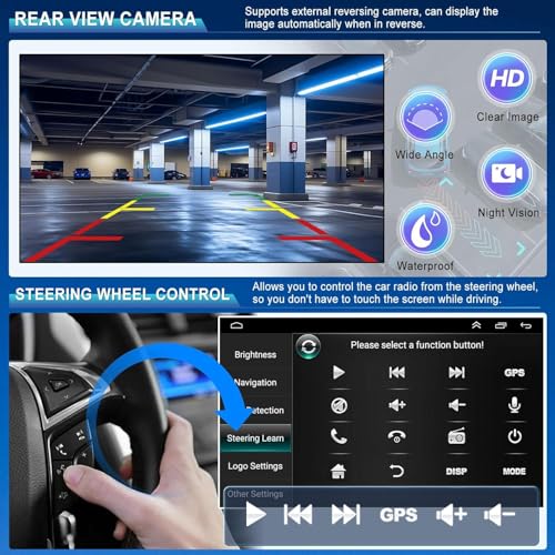Radio para Auto Android 9in con Bluetooth y Wi-Fi miniatura 6