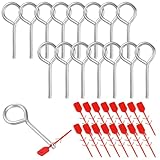 ELAYARD 15 Sätze Teiliges Metall sicherungssplinte für Feuerlöscher Robuste Feuerlöscher sicherungsstifte mit Rotem Plastik siegel Zuverlässiger Schutz vor Versehentlichem Auslösen