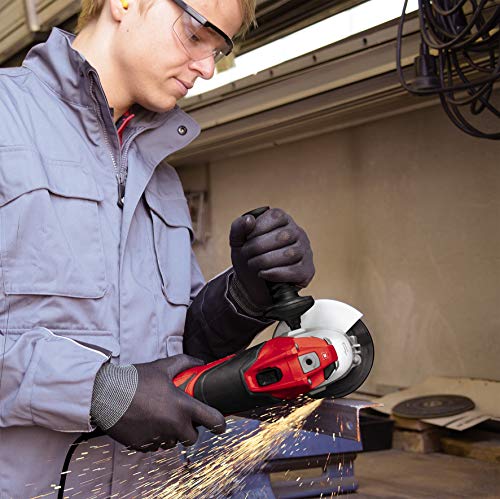 Einhell Winkelschleifer TE-AG 125/750 Kit (750 W, Spindelarretierung, vibrationsarm, inkl. 1x Diamant-Trennscheibe, Trennscheibenschutz, im Transport- und Aufbewahrungskoffer) – Bild 5