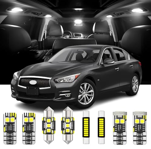 Kit de 11 piezas luces LED interiores para Infiniti 2007-2022 miniatura 1