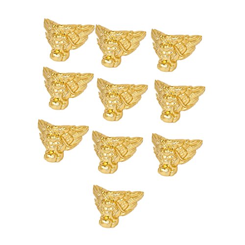 Aexit Picture Photo Safety Frame Plastic Corner Protector Gold Tone Edge & Corner Guards 36mmx18mmx30mm 10pcs