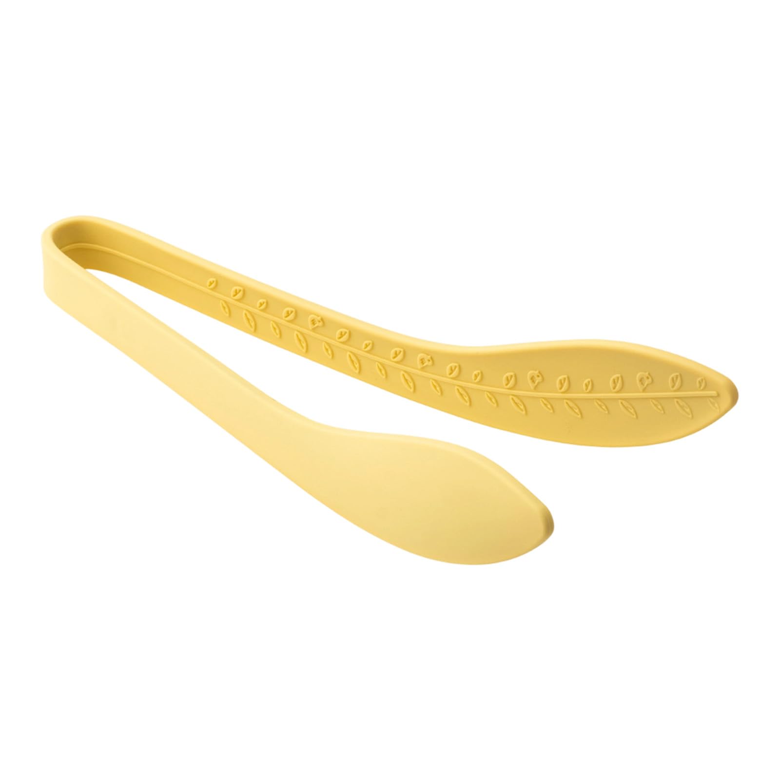 Oxxggkao Leaves Pattern Enhancing Silicone Food Tongs Provide Stability Withstands 230C High Heats Burn Kitchen Use BBQ Tongs
