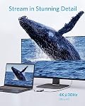 Anker USB C Hub, 7-in-1 USB C Adaptateur, avec 4K USB C à HDMI, 100W Livraison d'électricité, USB Port de données C, lecteur de cartes microSD/SD, 2 USB 3.0 Ports, pour MacBook Pro 2017/2018, Chromebook, XPS, et plus encore