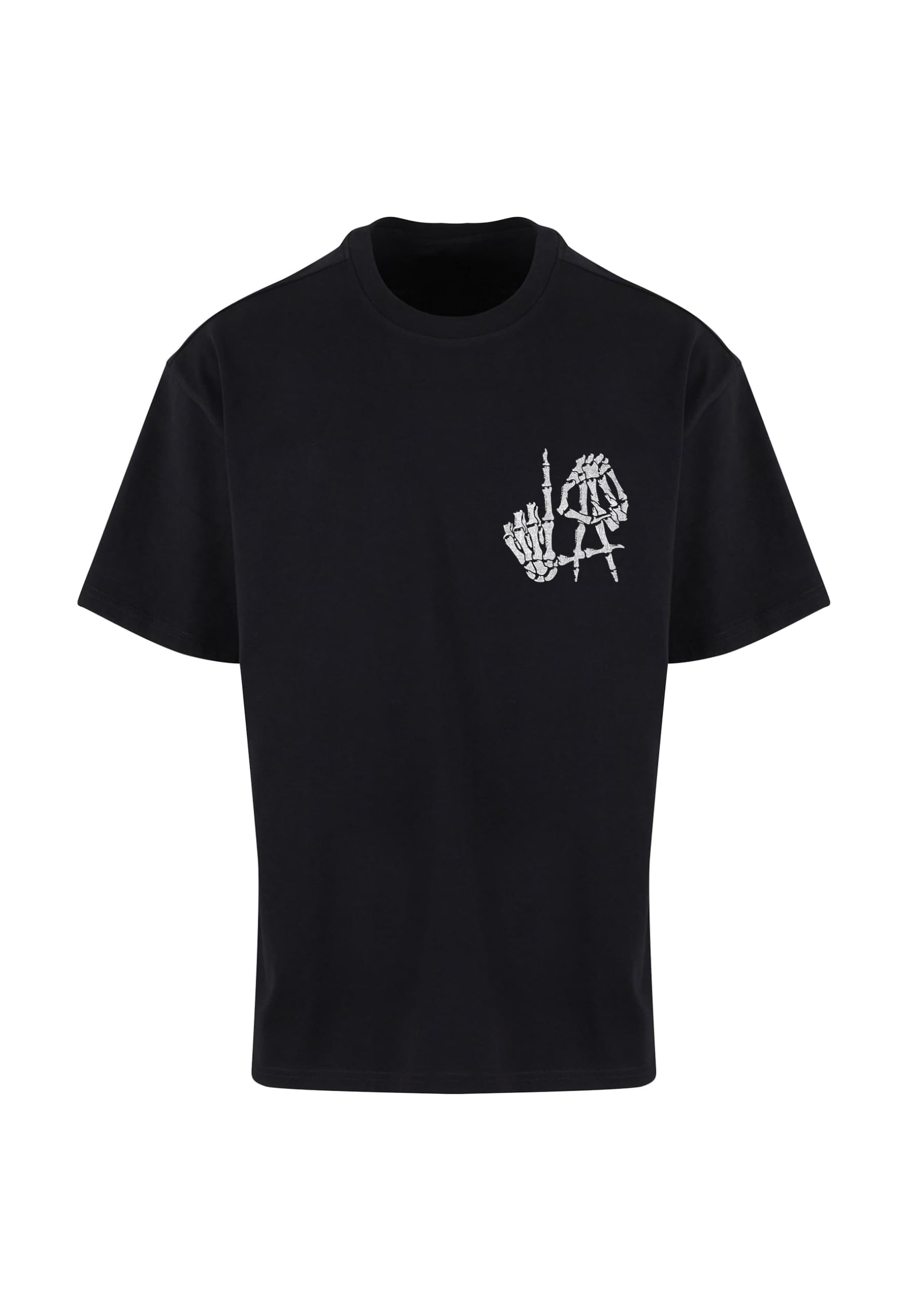 MERCHCODE Mc1621-deathrow L.a. Skull Hands Heavy Oversize Tee T-Shirt Uomo (Pacco da 1)