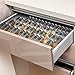 Mulush Bamboo Spice Rack Tray - Spice Drawer Organizer for Kitchen Cabinets Storage and Organization (Jars Not Included, 8 Individual Pieces, Not Expandable)