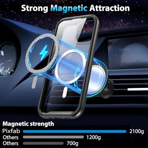 Coque iPhone 16 Plus MagSafe antichoc avec protection écran intégrée transparente - 4