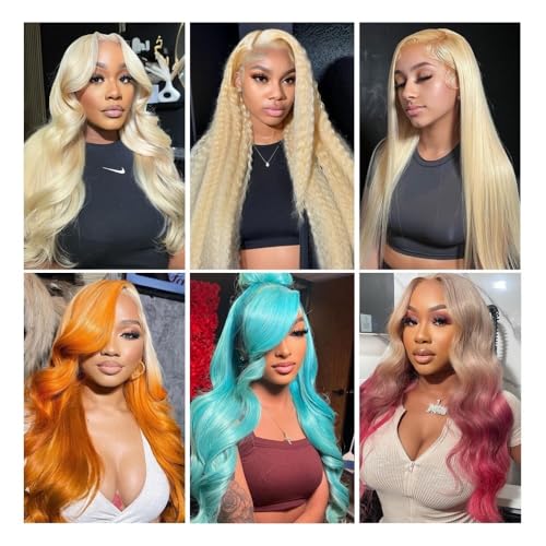 Perruque 13x6 HD lace front wig 613 blonde pour une chevelure naturelle haut de gamme