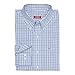 IZOD mens Long Sleeve Stretch Performance Tattersal button down shirts, American Dream, Small US