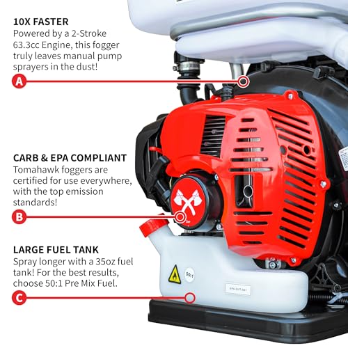 Tomahawk Backpack Fogger Sprayer Leaf Blower ULV Machine for Garden Spraying with Gas Powered Engine