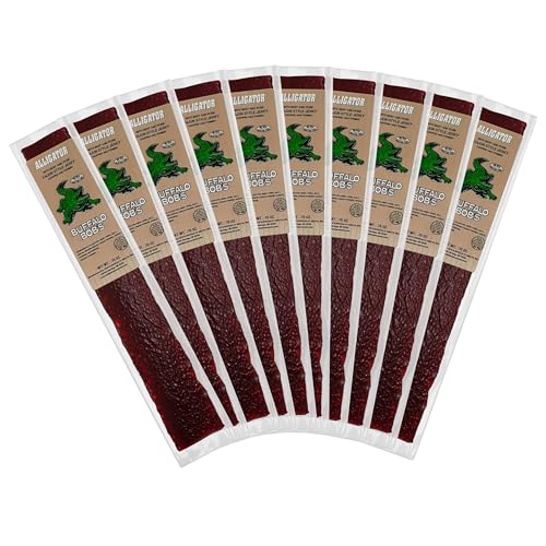 Buffalo Bob's Alligator Cajun Jerky 10 Pack