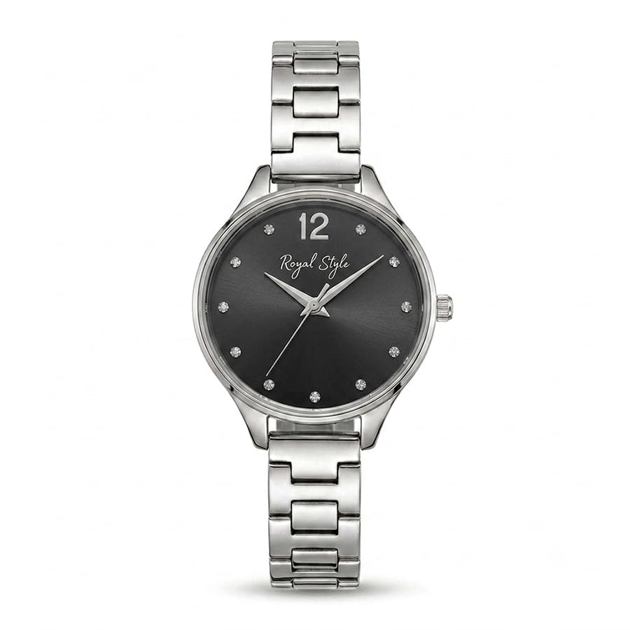 ™ Women's Quartz Watch Round dial with Minimalist Hour Markers and a Single “12” Numeral at the top-image-16