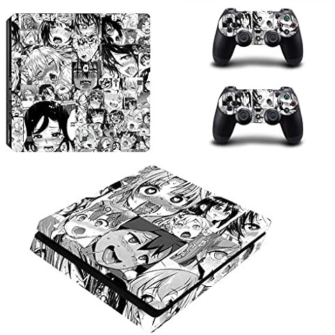 Vanknight Vinyl Decal Skin Stickers Cover Anime for PS4 Slim S Console Playstation 4 Controllers Anime Girl Cover