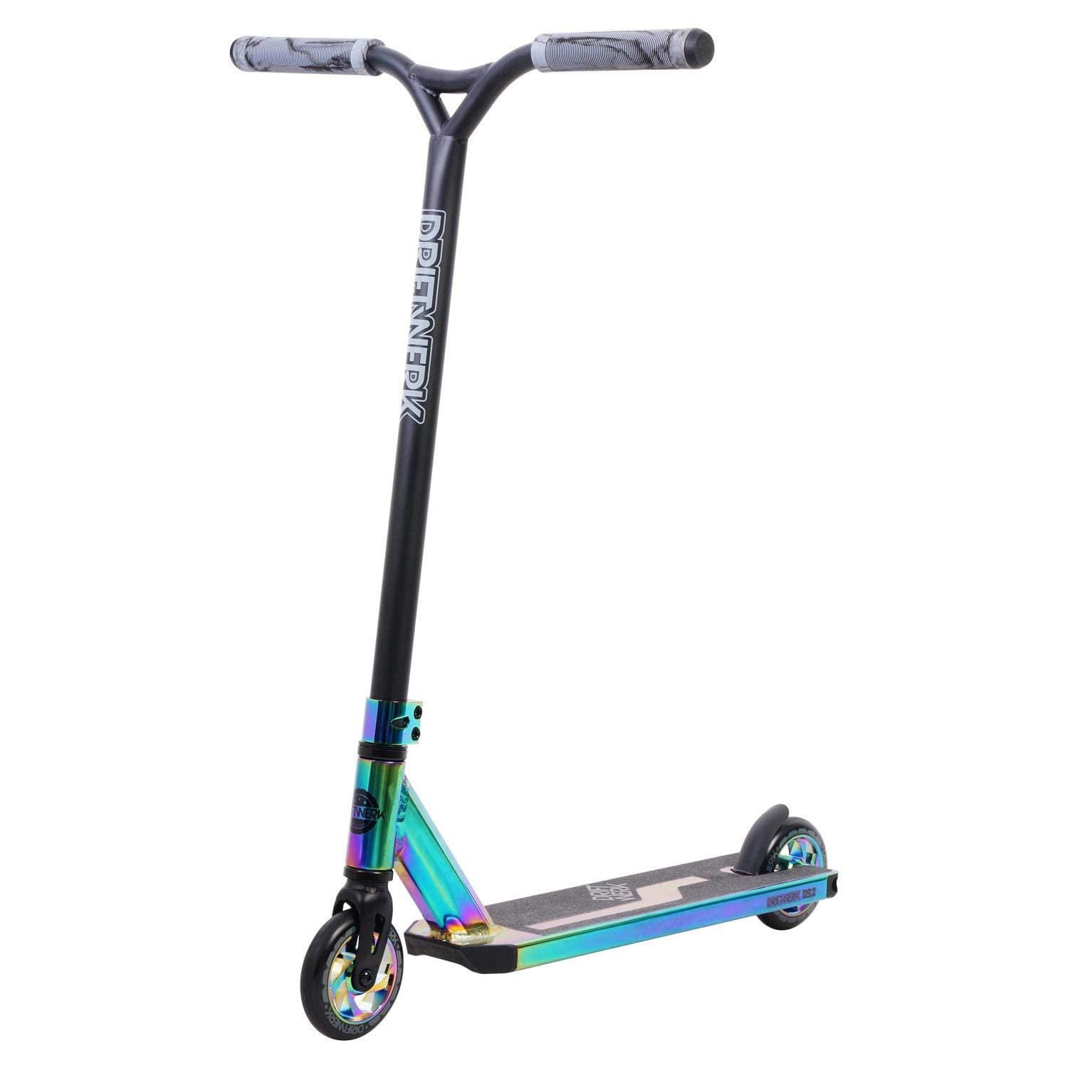 Driftwerk Stunt Scooter Freestyle Patinete para niños DS2+ Neochrome Rainbow arcoíris