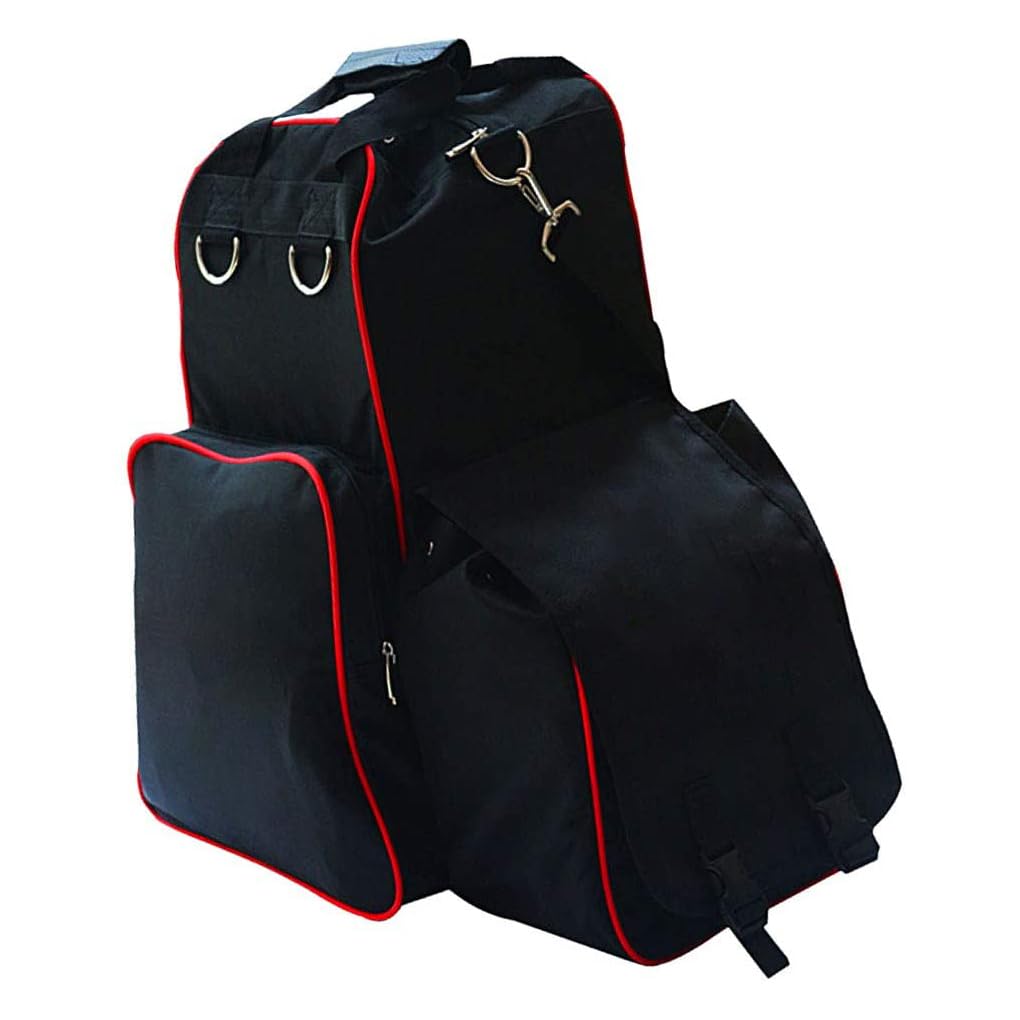 Zaino per equitazione Stivali Guanti Tessuto Oxford Borsa dal design ergonomico Grande capacità con multi tasca per lo sport
